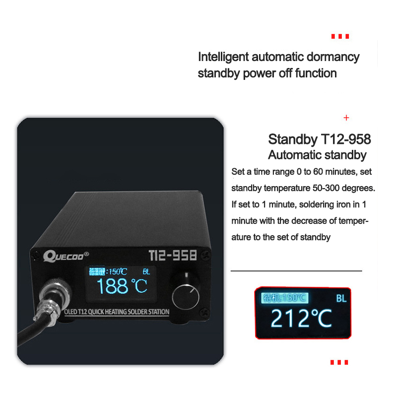 T12-958 Mini Intelligent Solde - Soldering Station T12 Oled review and price